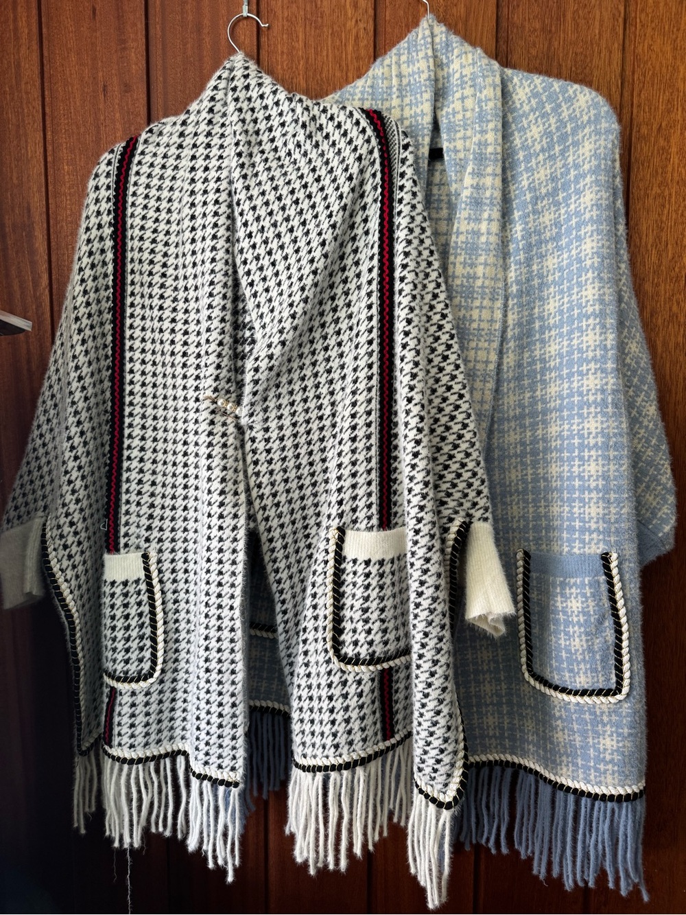 Houndstooth Shawl Poncho Bundle